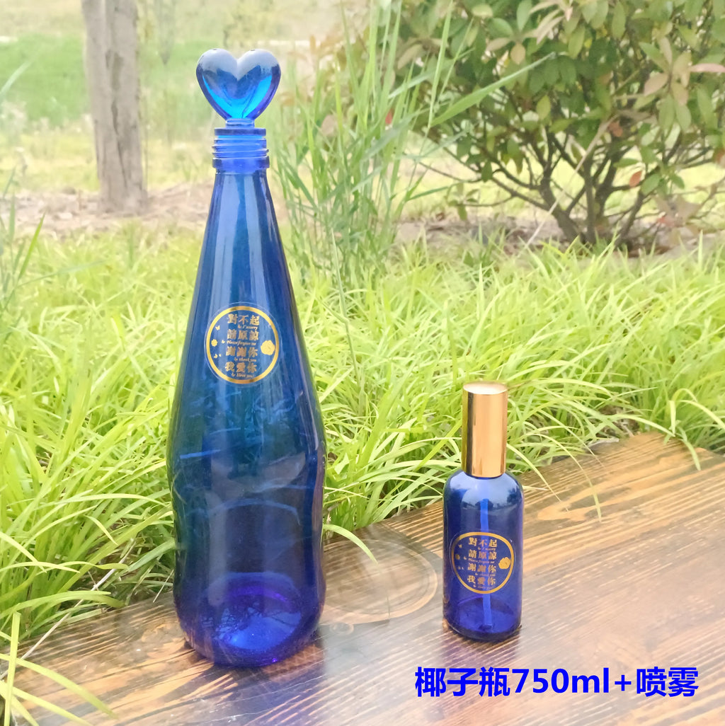 Blue Glass Bottle Collection