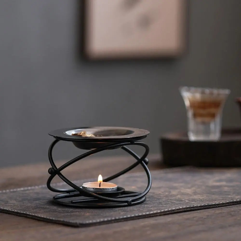 Creative Essential Oil Warmer Portable Retro Aromatherapy Burner Candle Holder Decorative Candle Heating Holder Home Decor