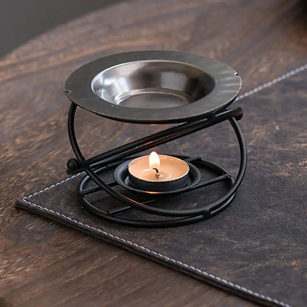 Creative Essential Oil Warmer Portable Retro Aromatherapy Burner Candle Holder Decorative Candle Heating Holder Home Decor
