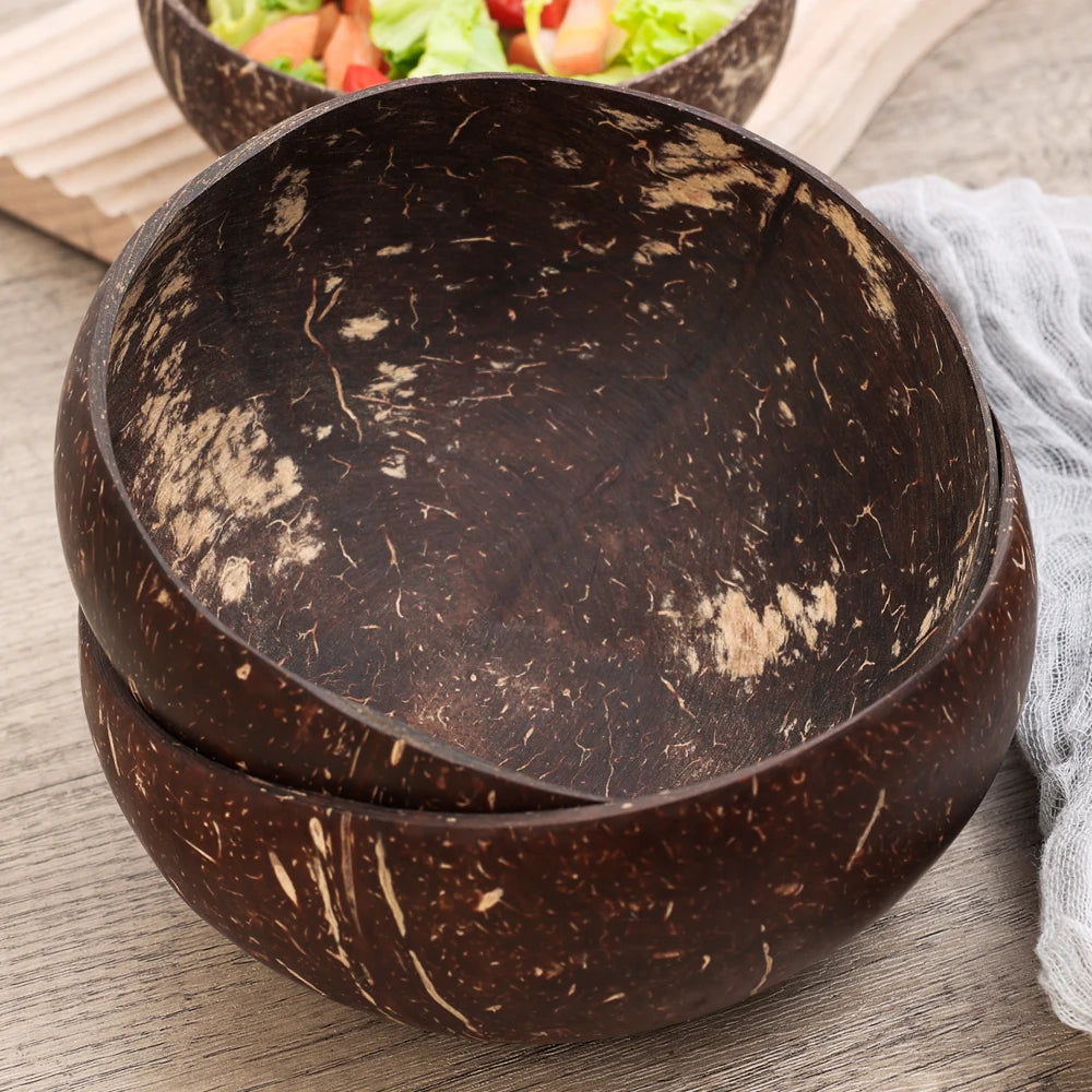 Natural Coconut Serving Bowls
