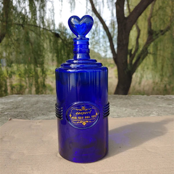 Blue Glass Bottle Collection