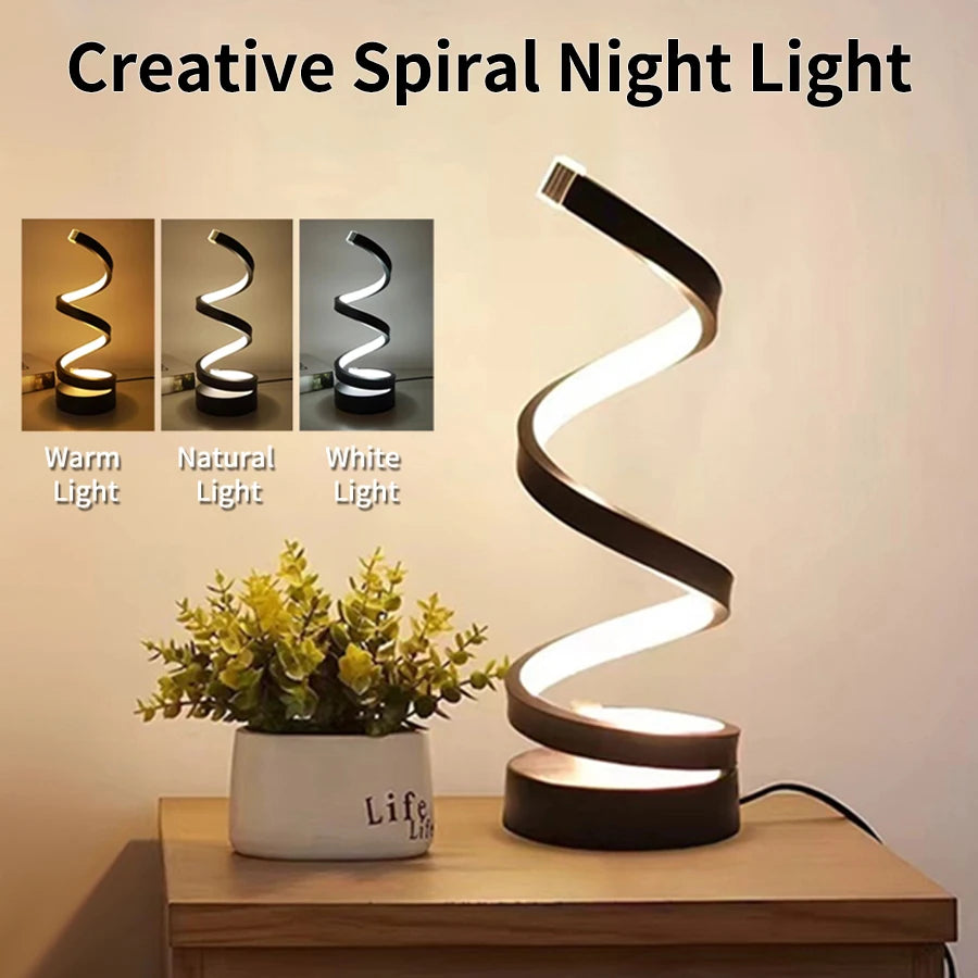 Spiral LED Ambient Night Light
