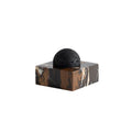 Black Lava Rock Stone Diffuser with Marble Base