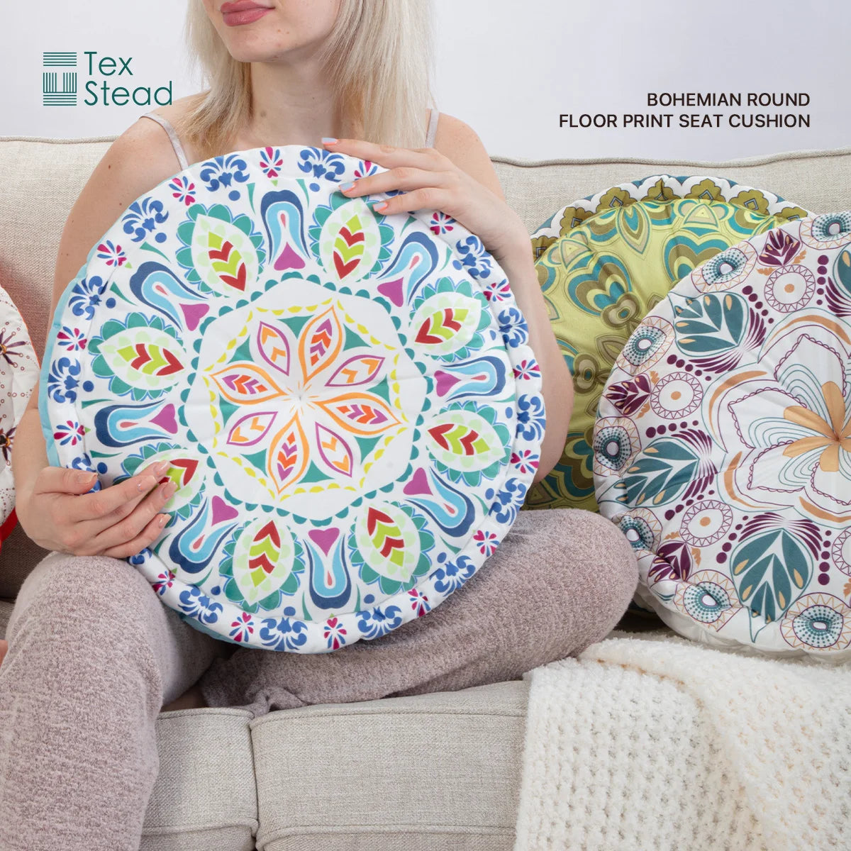 Mandala Round Floor Cushion