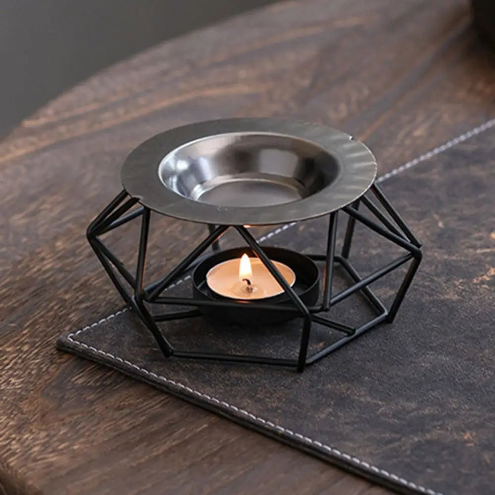 Creative Essential Oil Warmer Portable Retro Aromatherapy Burner Candle Holder Decorative Candle Heating Holder Home Decor
