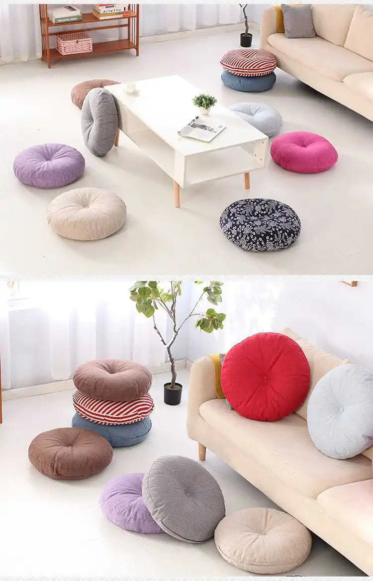 Round Meditation Floor Cushion
