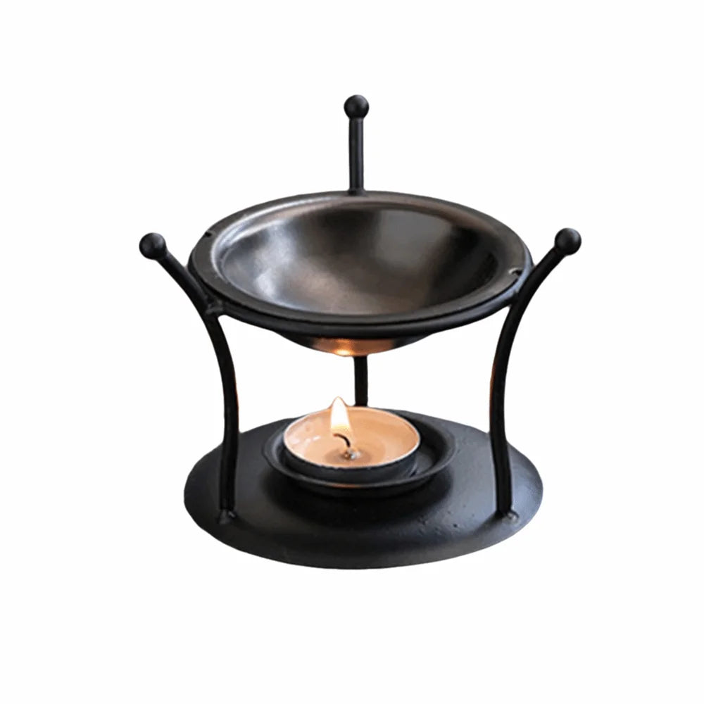 Creative Essential Oil Warmer Portable Retro Aromatherapy Burner Candle Holder Decorative Candle Heating Holder Home Decor