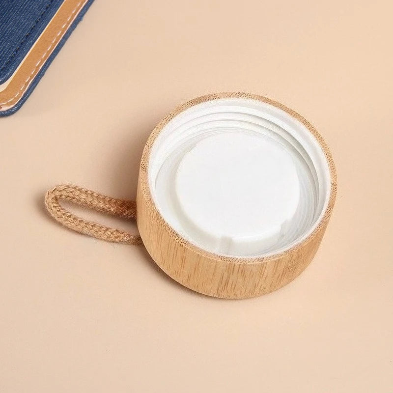 Borosilicate Glass Water Bottle with Bamboo Sleeve