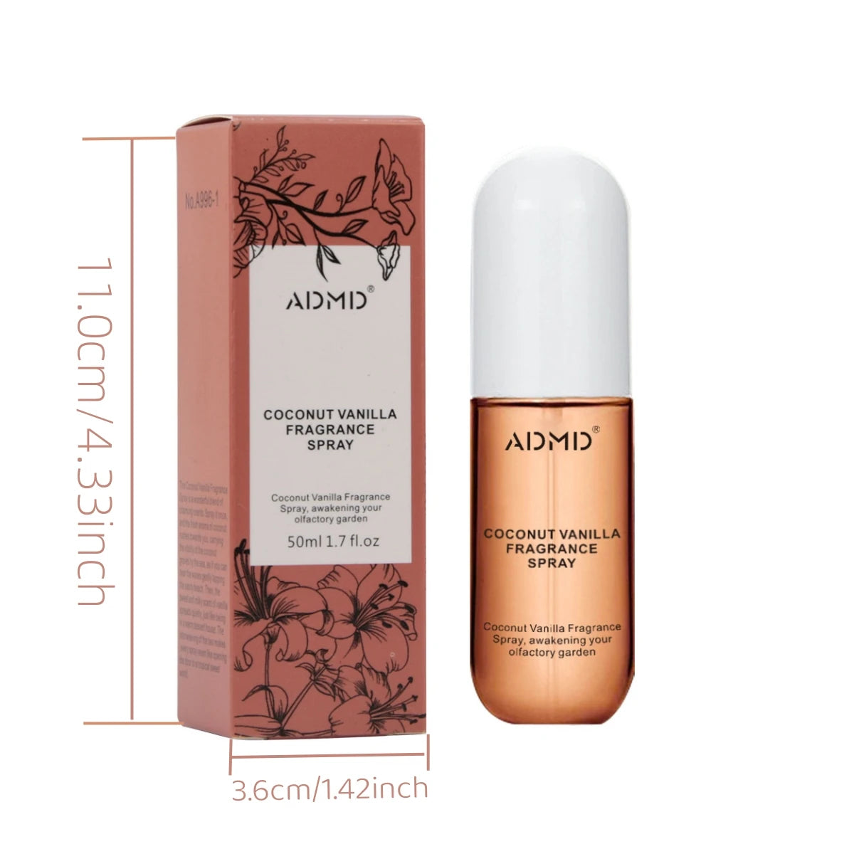 Coconut Fragrance Body Spray (Set of 2)
