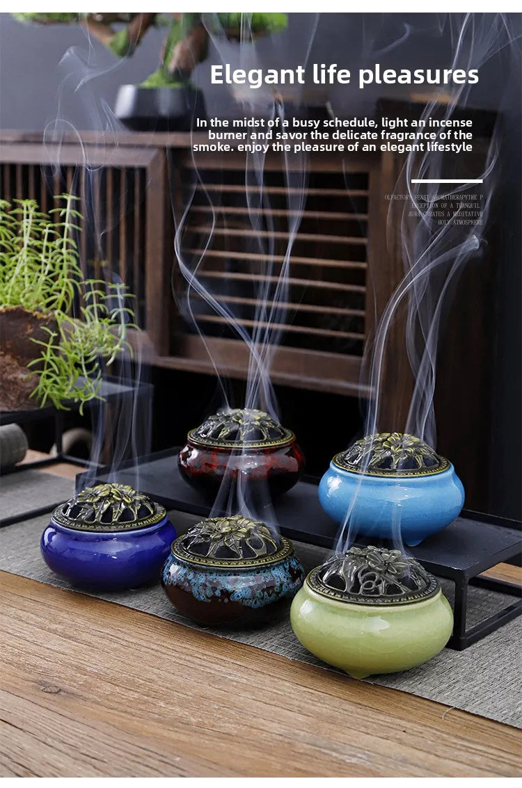 Celadon Ceramic Incense Burner