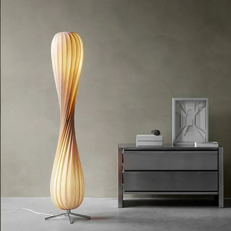 Wooden LED Floor Lamp