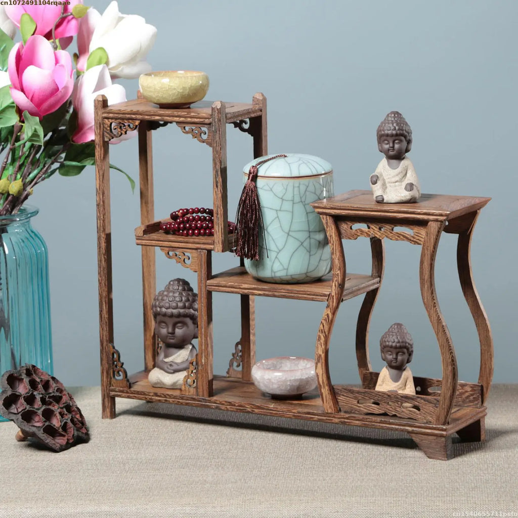 Natural Wood Display Stand