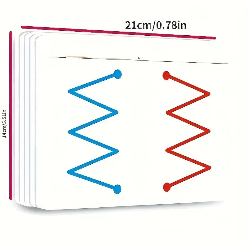Whole Brain Thinking Training Improving 20 Pages Brain Collaboration Training Cards Concentration Attention Fine Motor Cards