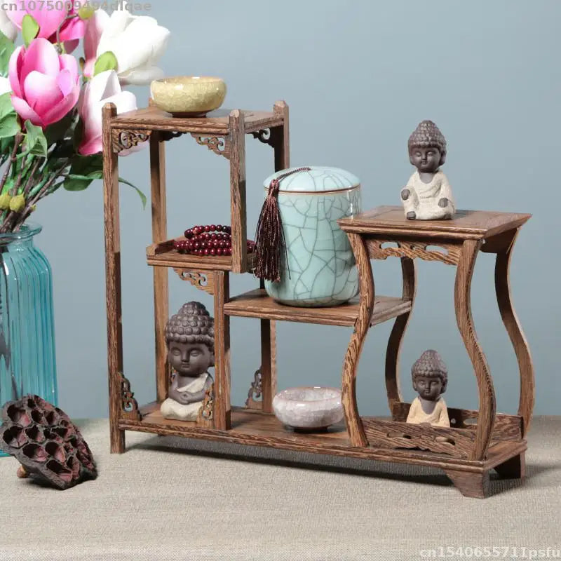 Natural Wood Display Stand