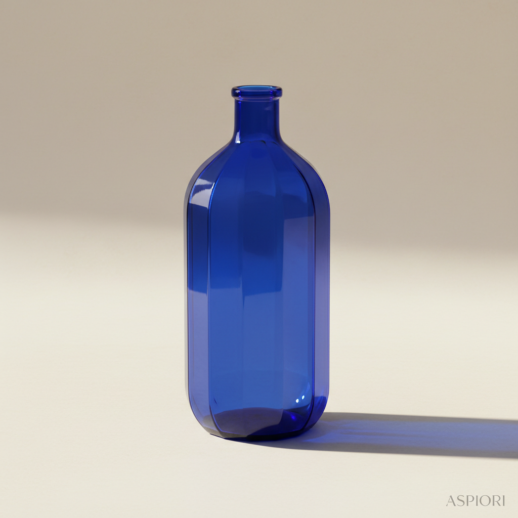 Large Crystal Glass Water Bottle
