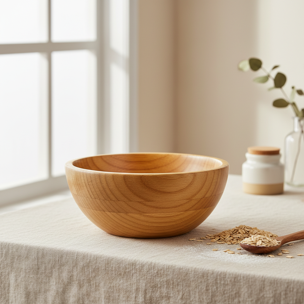 Natural Bamboo Mixing Bowl