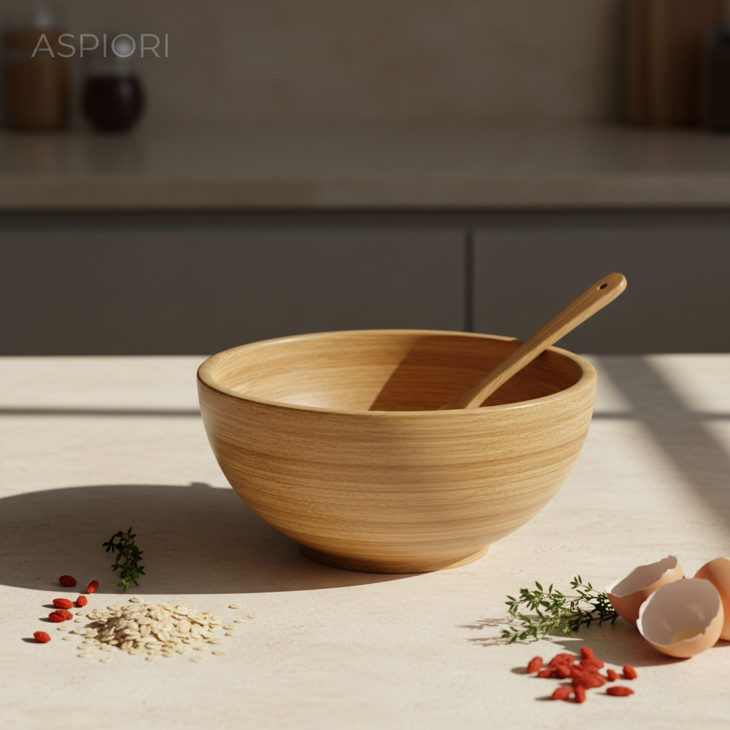 Natural Bamboo Mixing Bowl